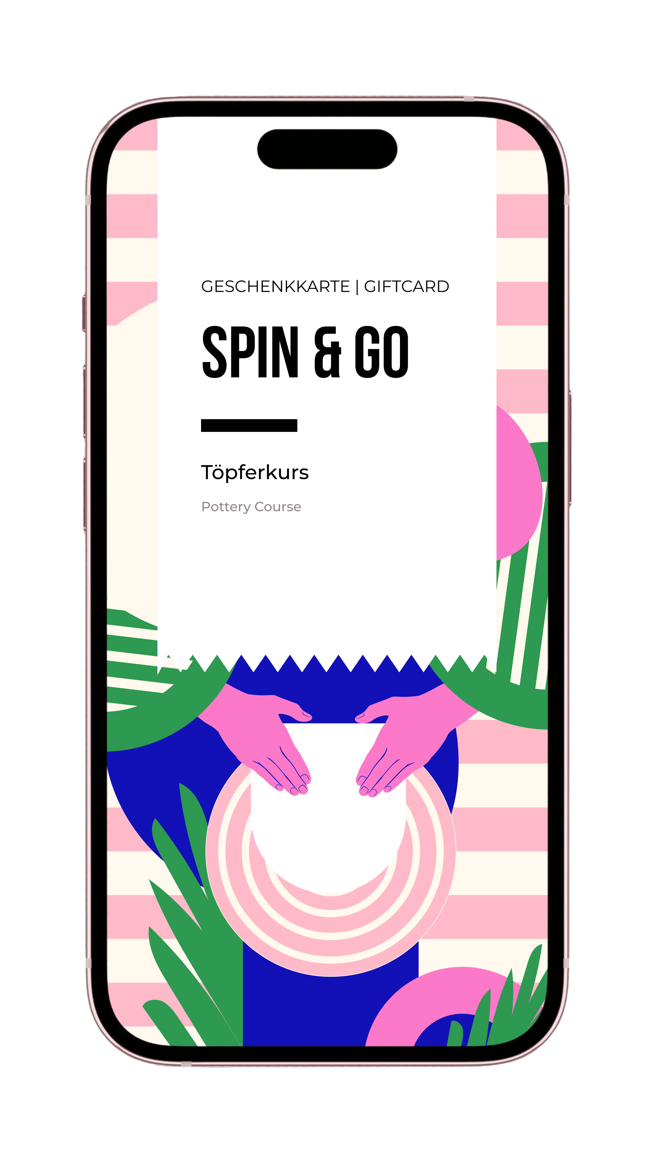 Einteilige Töpferklasse – Spin & Go E-Gift *Kurs an der Töpferscheibe